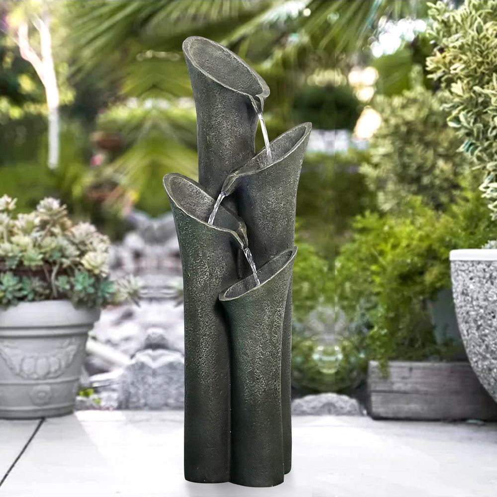 Four-layer LED light landscape garden water fountain