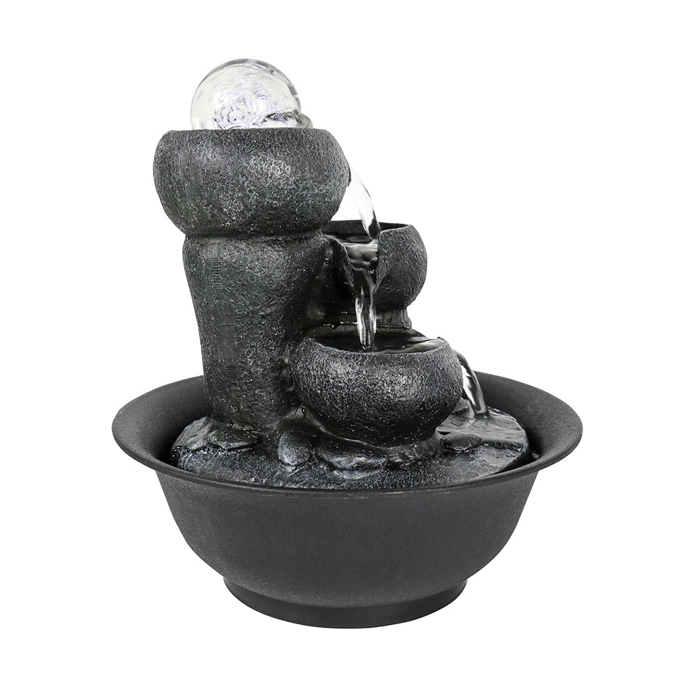 Desktop resin three-layer bowl-shaped water feature ornaments