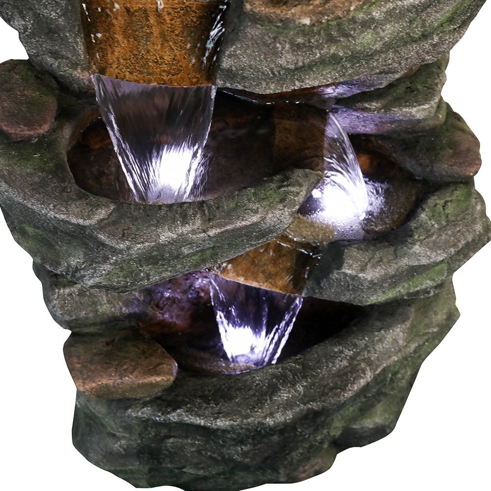 Outdoor resin material LED light five-layer waterscape