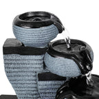 Tabletop resin four-layer bowl-shaped water feature ornaments