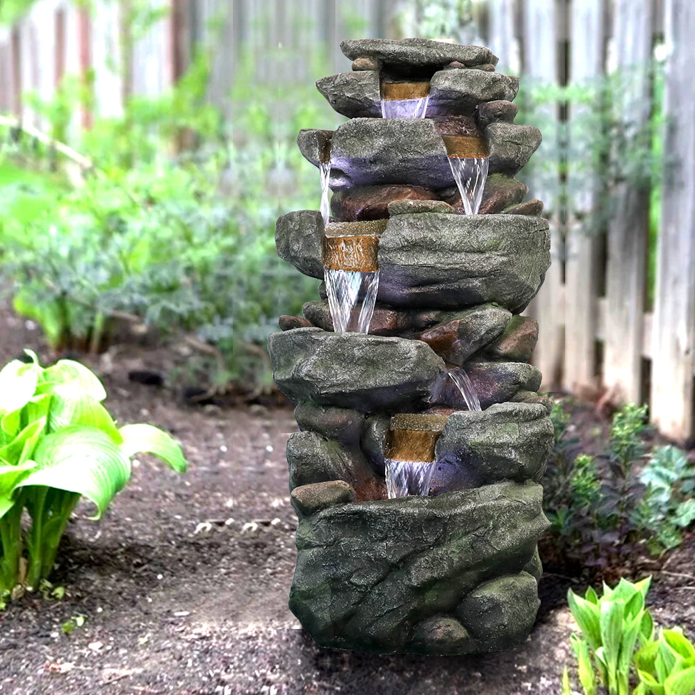 Outdoor resin material LED light five-layer waterscape