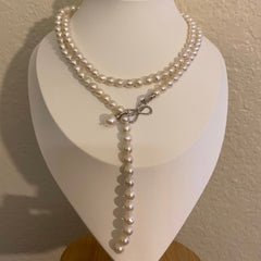 原创款式之一多种戴法珍珠毛衣链颈链