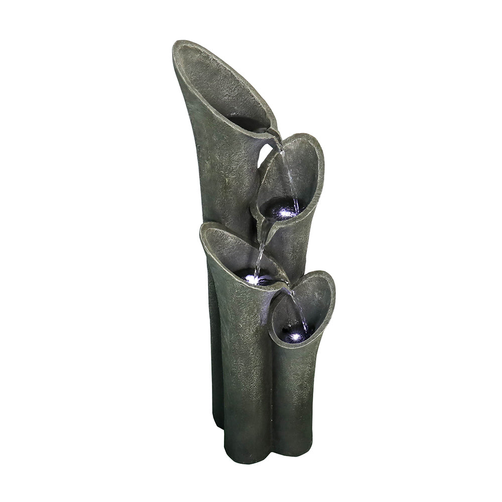 Four-layer LED light landscape garden water fountain
