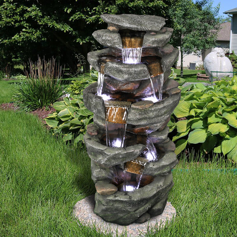 Outdoor resin material LED light five-layer waterscape
