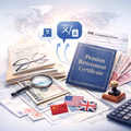 Pension/retirement income certificate/notarized translation