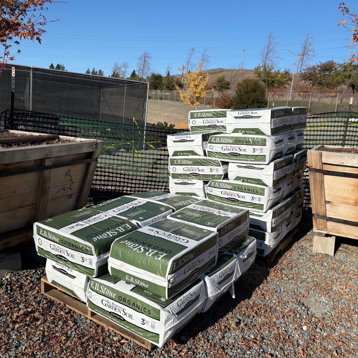 Planting garden soil