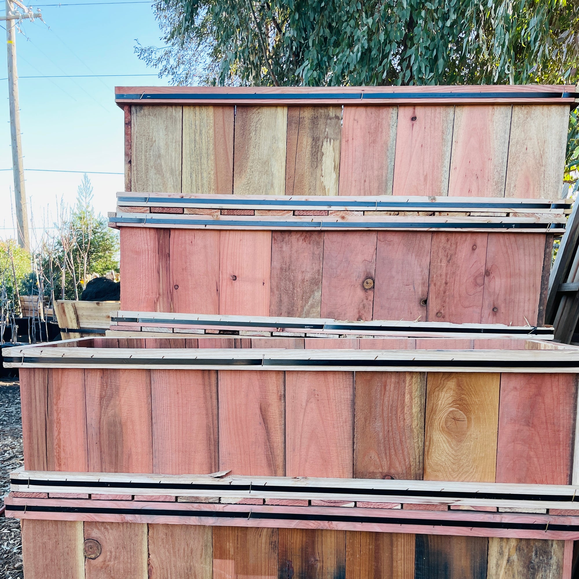 Planting pot-wooden rectangular planting box/flower box/vegetable bed