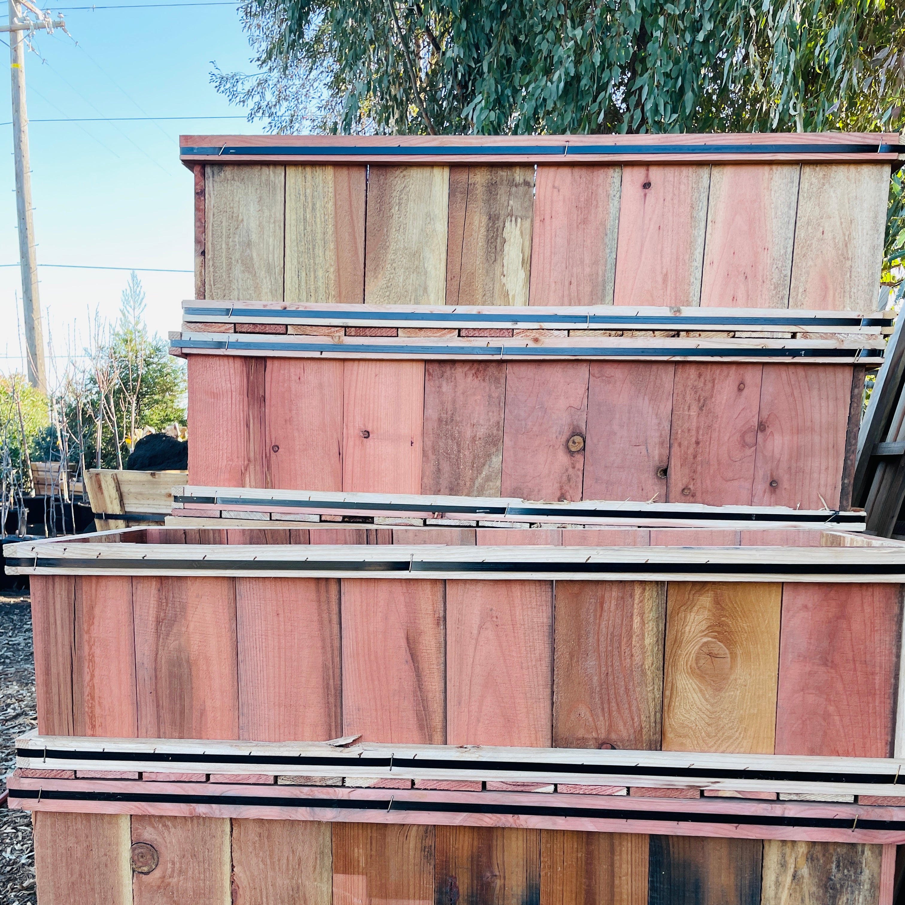 Planting pot-wooden rectangular planting box/flower box/vegetable bed