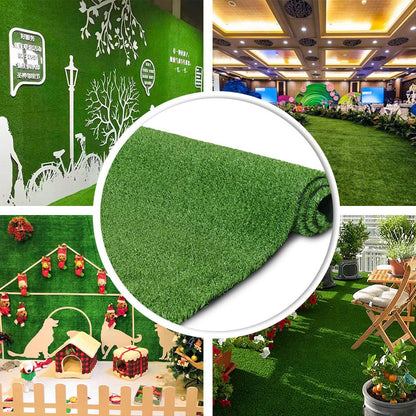 Artificial turf high simulation four-color grass silk custom size can be installed on site free estimate