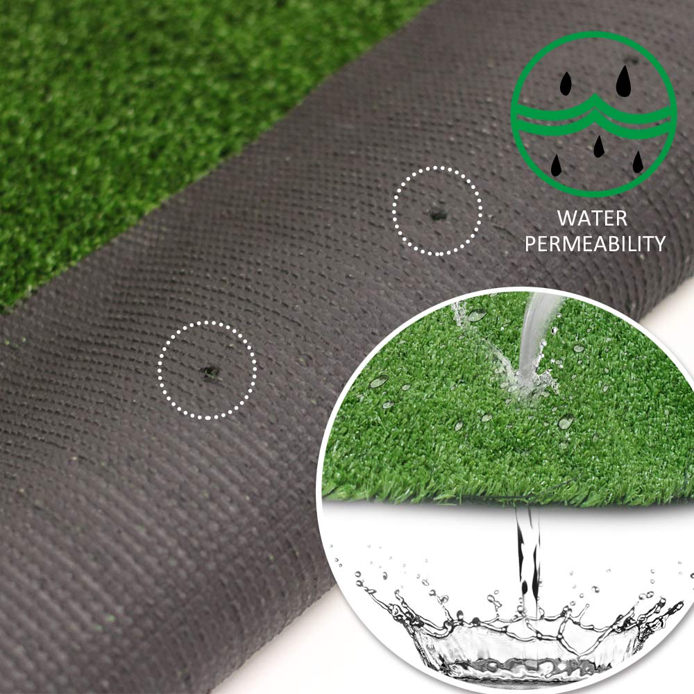 Artificial turf high simulation four-color grass silk custom size can be installed on site free estimate